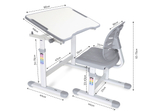 Комплект ErgoKids (стол+стул) Evo-07 Ergo Grey (арт. Evo-07 Ergo G)