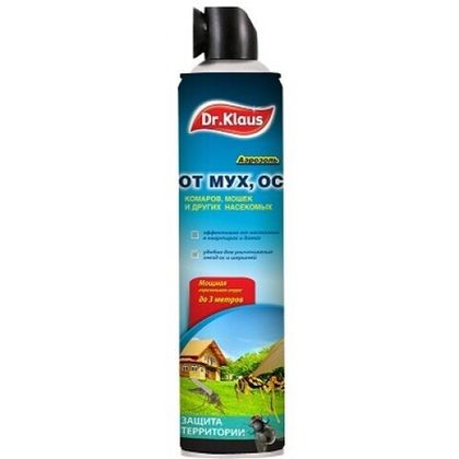 Аэрозоль Dr. Klaus от Мух, Ос и др. 600 мл