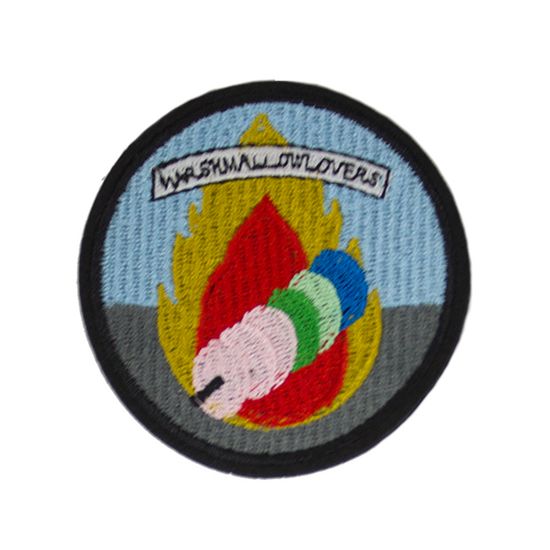 Нашивка термоаппликация на одежду и на рюкзак. Marshmallow, Маршмеллоу, Путешествия
