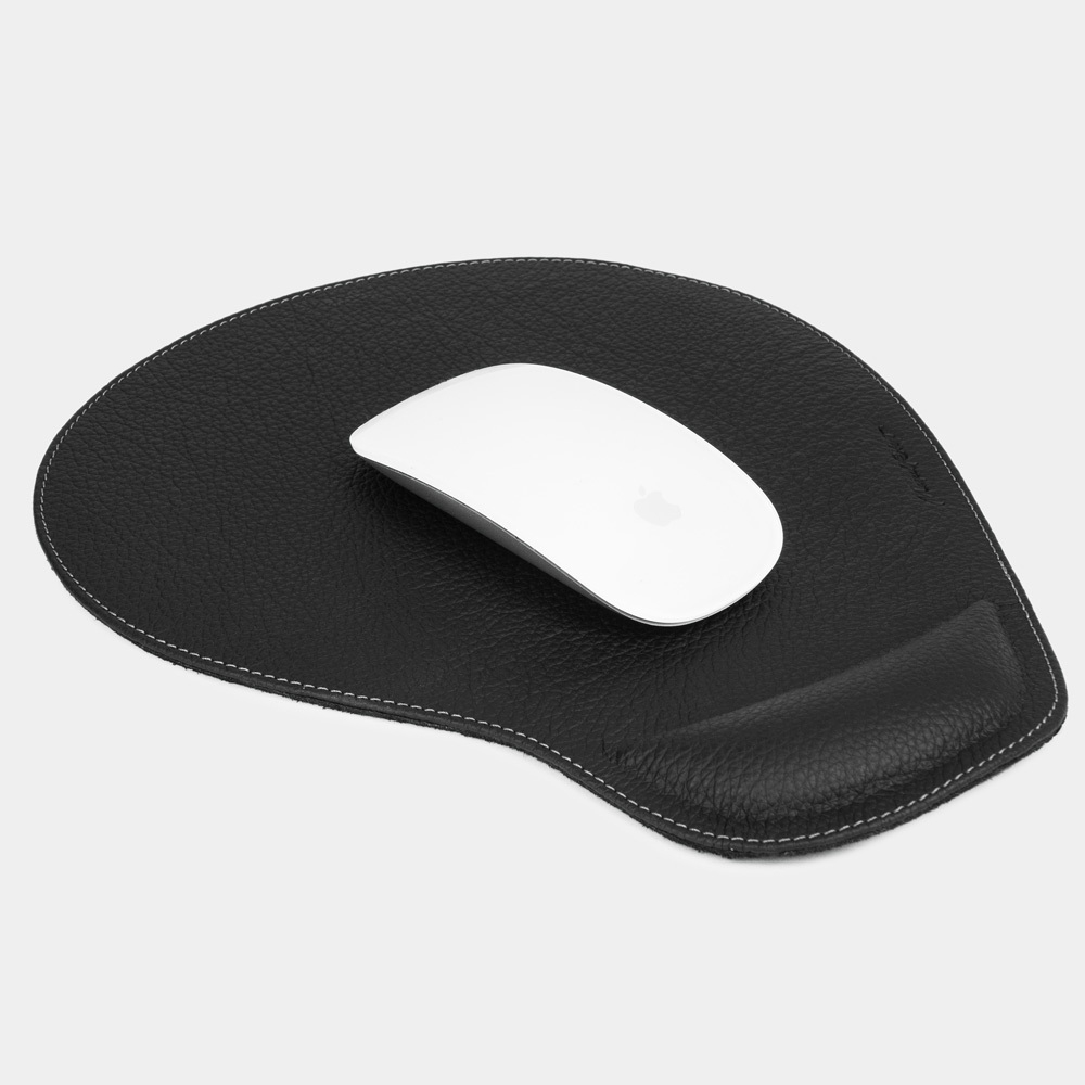 Коврик кожаный для мышки Elephant цвета черный