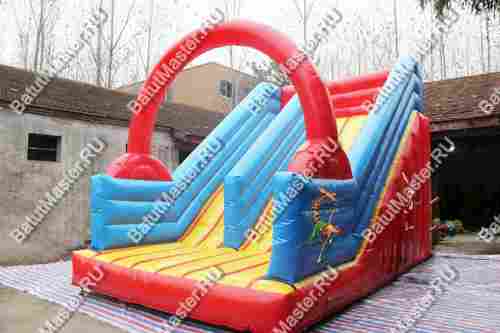 Батут горка "Лесные музыканты", 8*5*6 м