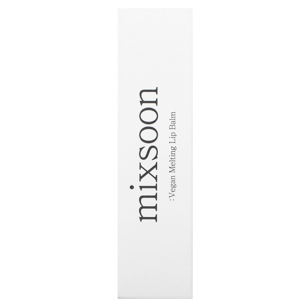 Mixsoon, Веганский тающий бальзам для губ, 01 прозрачный, 4,1 г (0,14 унции)