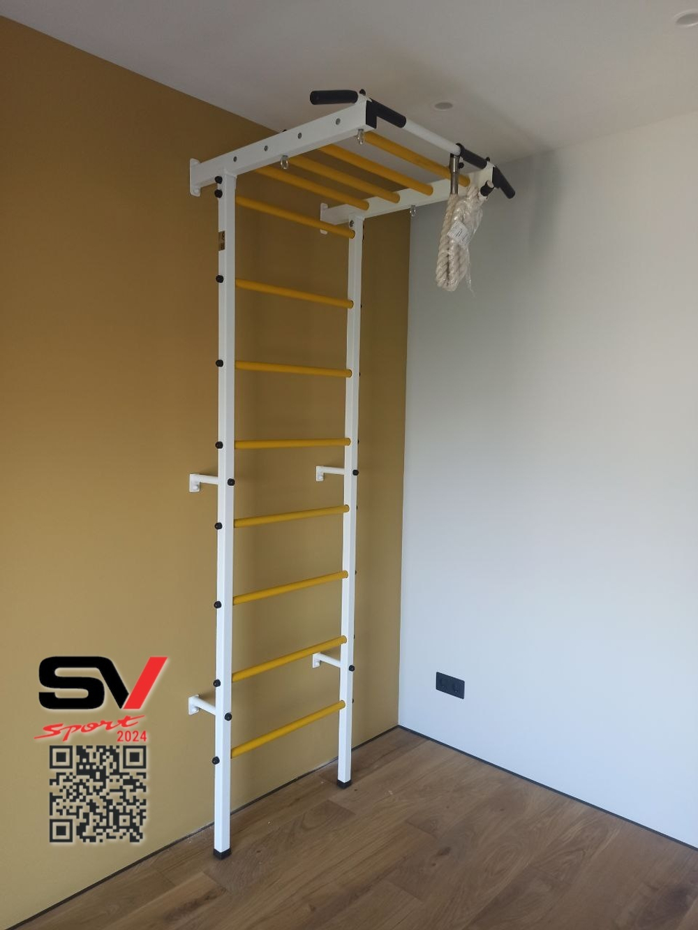 Монтаж шведской стенки Sv Sport в бетонные, кирпичные стены