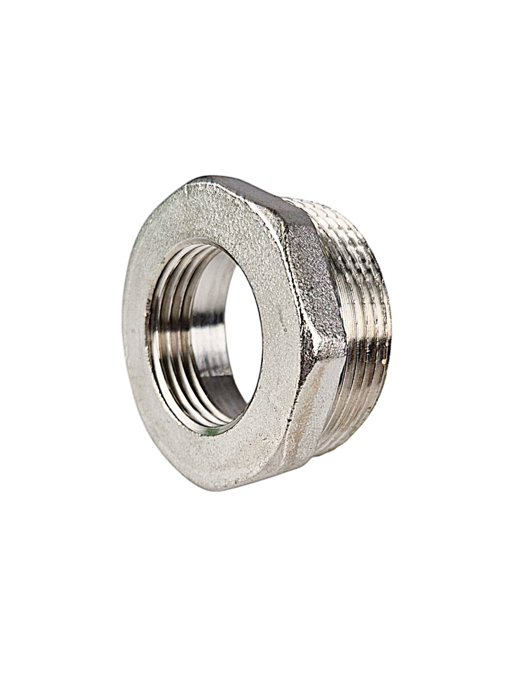Футорка, латунь, внутренняя/наружная резьба 1 1/4"х3/4", никель, RTP