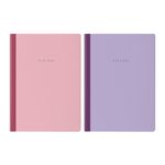 Тетрадь А4 96л. BRAUBERG на сшивке с корешком, клетка, обложка картон, Minimal Pastel, 405282