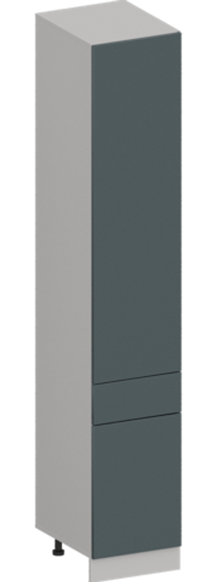 Кухня Модуль ШП1Я 400 Белый / Бирюзовая мята