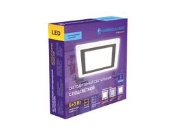 Ambrella Встраиваемый cветодиодный светильник с подсветкой Downlight DCR392