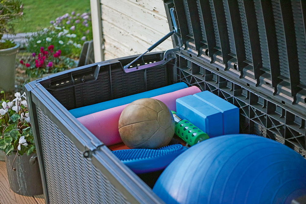 Пластиковый сундук Keter Borneo 416 л graphite