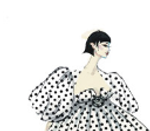 Болеро с объемными рукавами из атласа