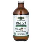 Flora, сертифицированное органическое масло MCT, без добавок, 14 г, 500 мл (17 жидк. унций)