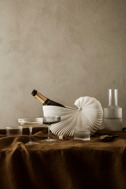 Ваза Ferm Living Shell Pot, Off-white, молочный