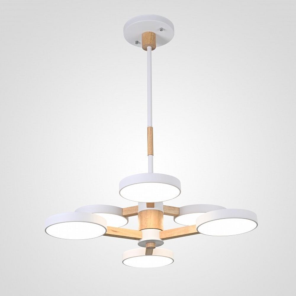 Люстра на штанге Imperiumloft TURNA White TURNA-DBL01