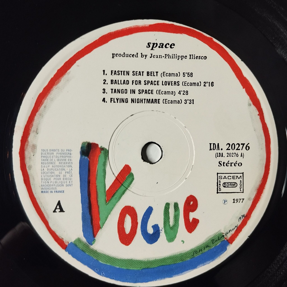 Винтажная виниловая пластинка LP Space Magic Fly (France 1977) Velvet Rape