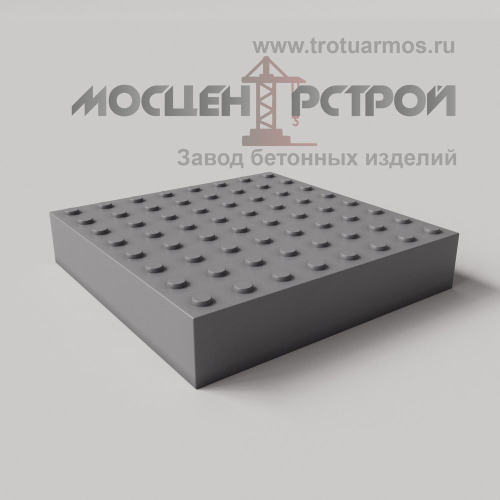 Тактильная Плитка 500х500х100 Конусный риф в Линейном порядке