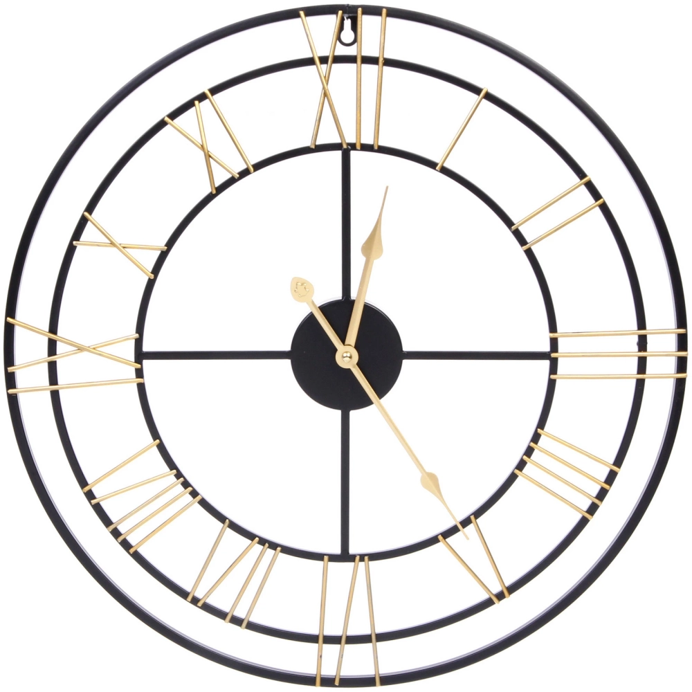 Часы настенные «LOFT HOME « 50см, желтые цифры