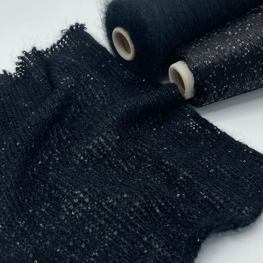 Набор № 76 Кид мохер + Пайетки