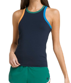 Женский топ теннисный Wilson Fieldhouse Tank Lite - classic navy