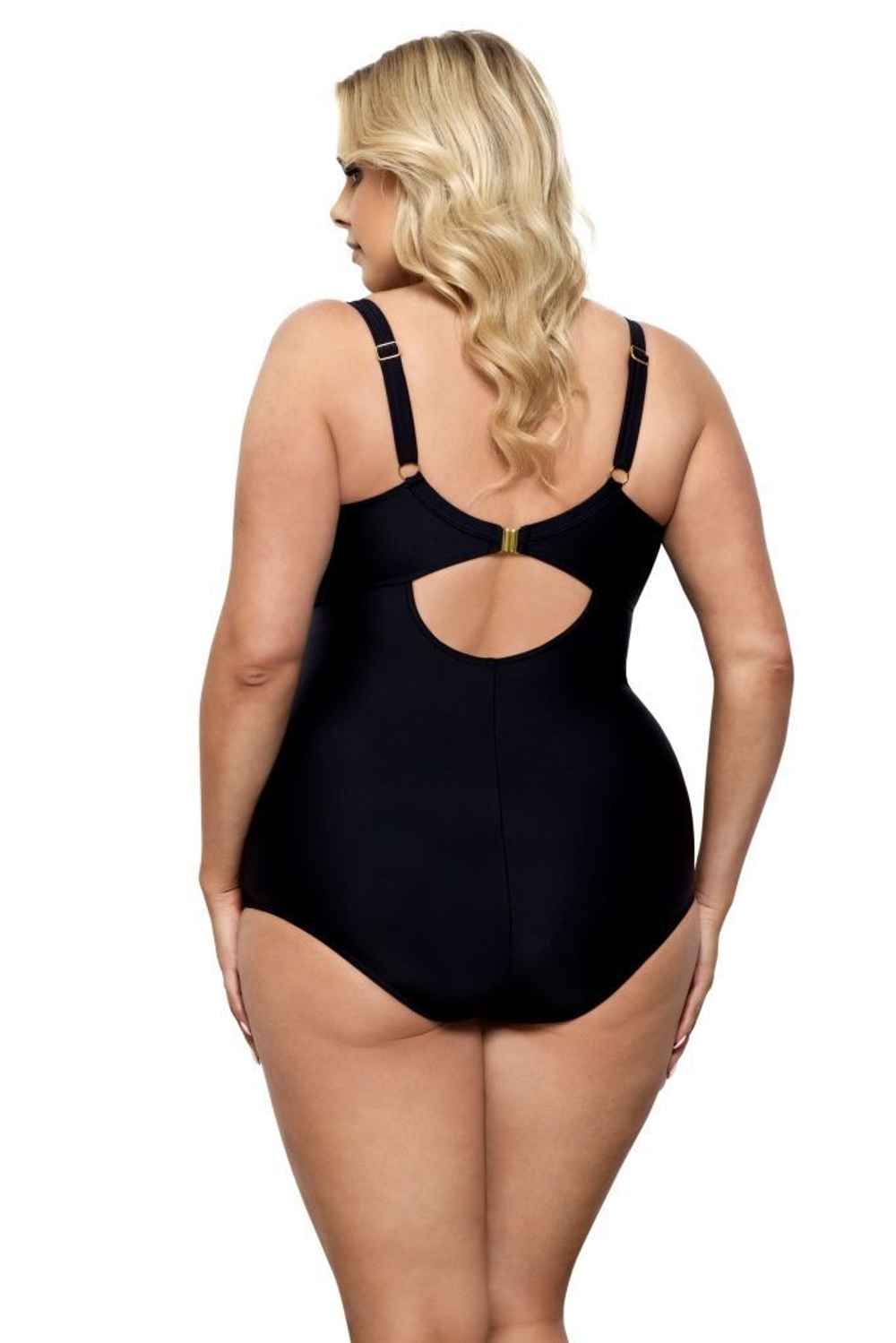 Эффектный совместный купальник с имитацией пояса (Размер: 100C/48) (Цвет: разноцветный)