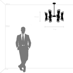 817122 Люстра STRATO 12х40W E14 ЗОЛОТО