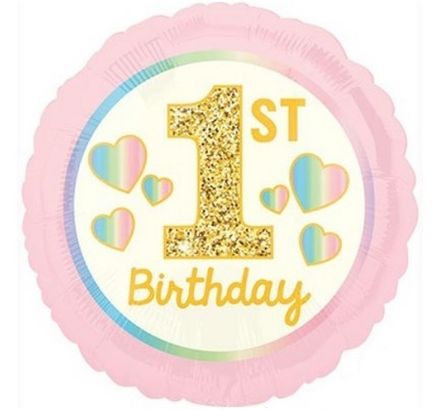 Круг "Первый День Рождения девочки"