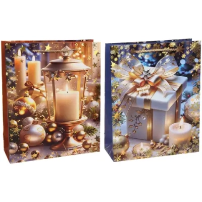 Пакет подарочный «Волшебный очаг» 26*32*10 см, микс