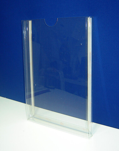 Карман буклетница А4 вертикальная, 20мм, 0,7 ПЭТ