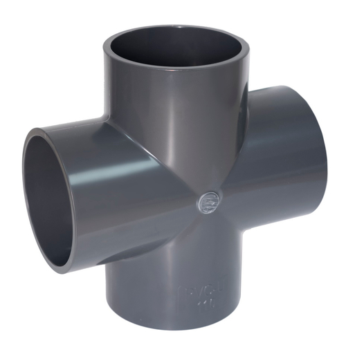 Крестовина ПВХ (НПВХ) под клей (Ру10-16), Китай