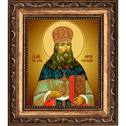 Сергий Сребрянский, священноисповедник, архимандрит. Икона на холсте