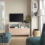 Тумба под ТВ - IKEA BESTÅ/BESTA, 120x42x74 см, белый, Бесто ИКЕА