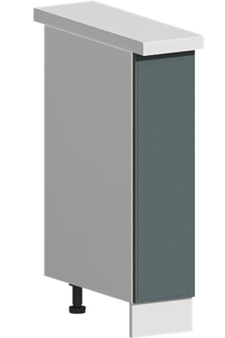 Кухня Модуль ШНБ 200 Графит / Бирюзовая мята