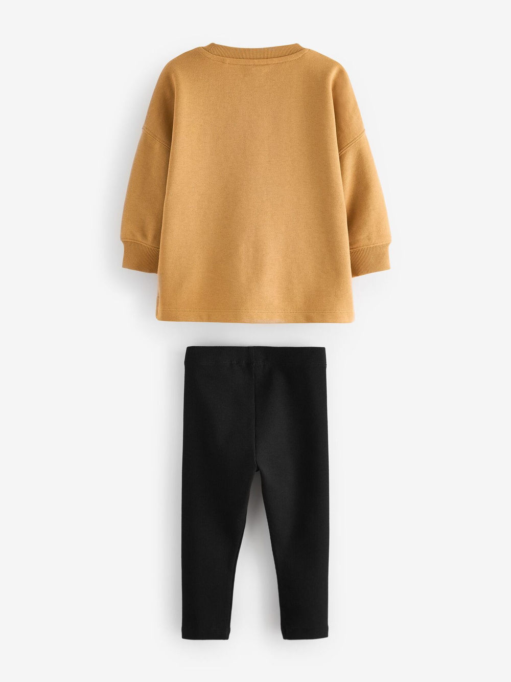 Лонгслив и легинсы в комплекте для мальчика Next 586-173, Черный, Оранжевый