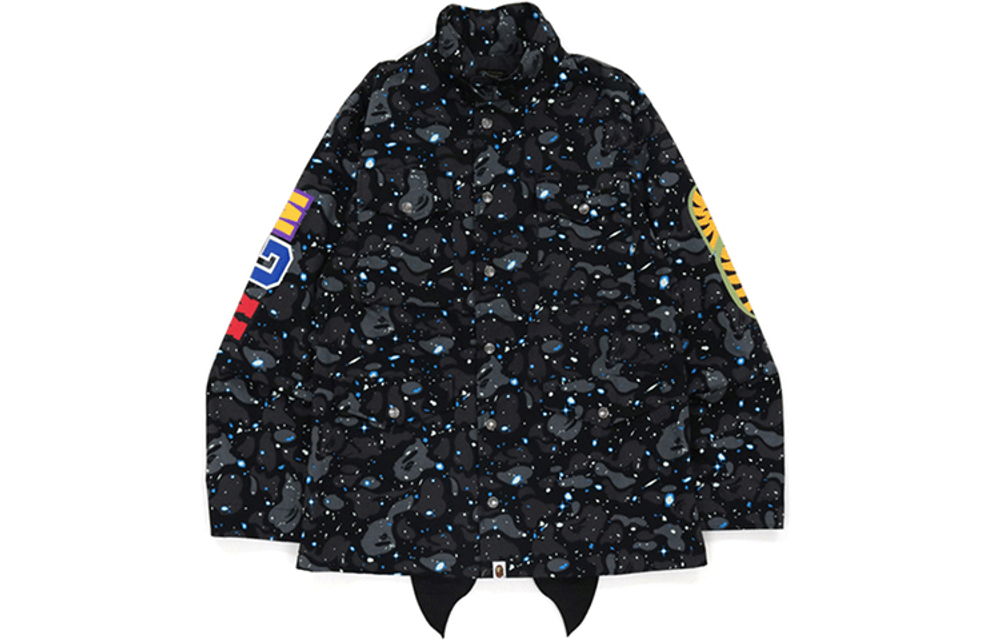 A Bathing Ape Space Camo Shark M 65 Куртка черный