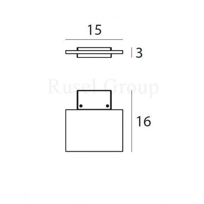 Настенный светильник Linea Light Dublight LED 7485