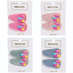 Зажимы для волос детские 2 шт «Boom- Лисичка Соня», микс 4 цвета, 5,5*2,5 см