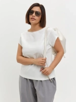 Футболка оверсайз с рукавами крылышками