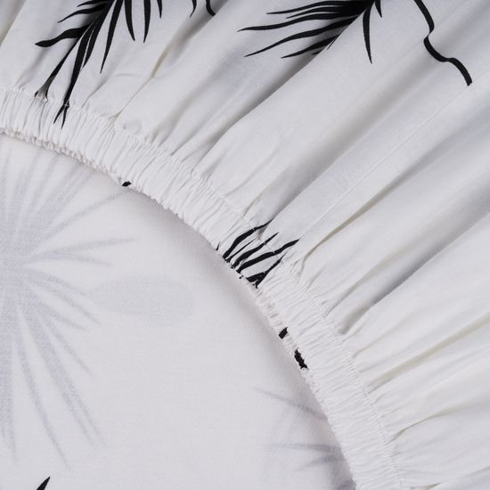 Простыня на резинке  Fiori 6,  90x200х30 , ранфорс  DOMTEKC