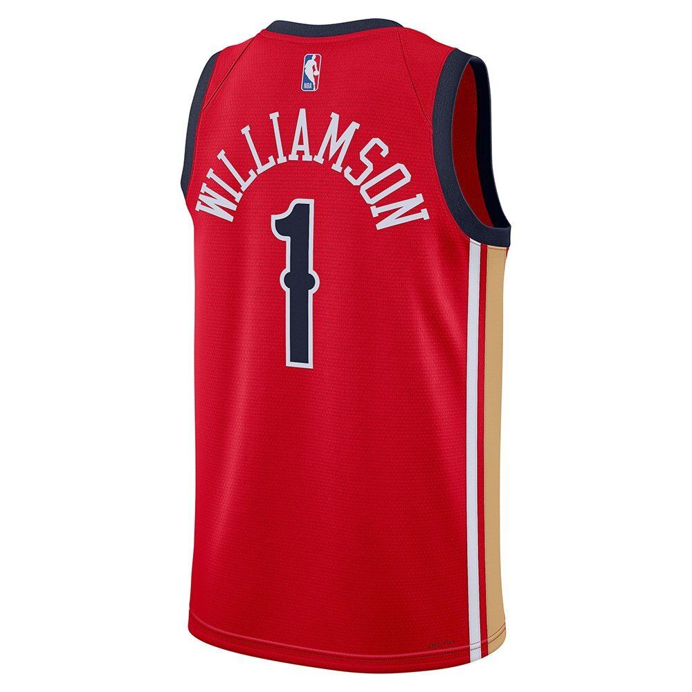 Баскетбольная джерси Jordan Dri-FIT NBA Swingman Jersey Zion Williamson New Orleans Pelicans 2023/24 Statement Edition Red