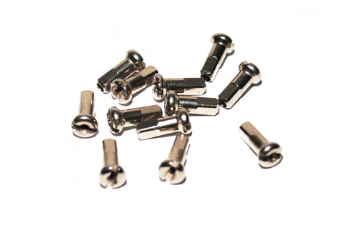 Ниппель для велосипедной спицы 14G, стальной, l-12мм, серебристый