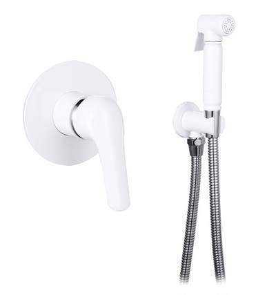 24056-F Комплект скрыт. монтажа (БЕЛЫЙ) КРУГЛЫЙ "GANZER"  (10/1шт)