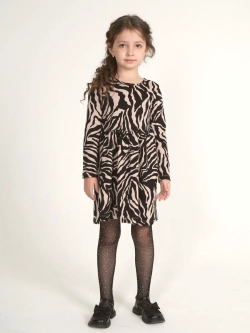 Платье в садик с длинным рукавом