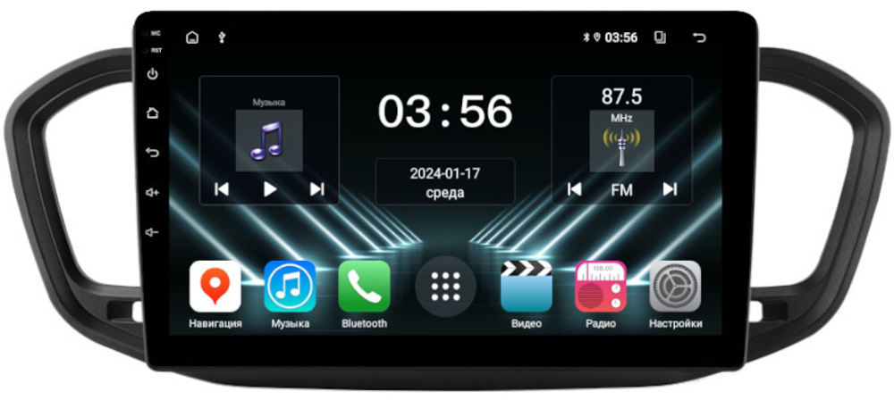 Магнитола для Lada Vesta NG 2023+ (ШГУ) - FarCar DX10-7289B10 монитор 10" IPS на Android 13, 4+64Гб, CarPlay