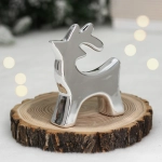 Украшение новогоднее GLOSS «Олень из сказки» 6.9*2*8.5 см, Серебро