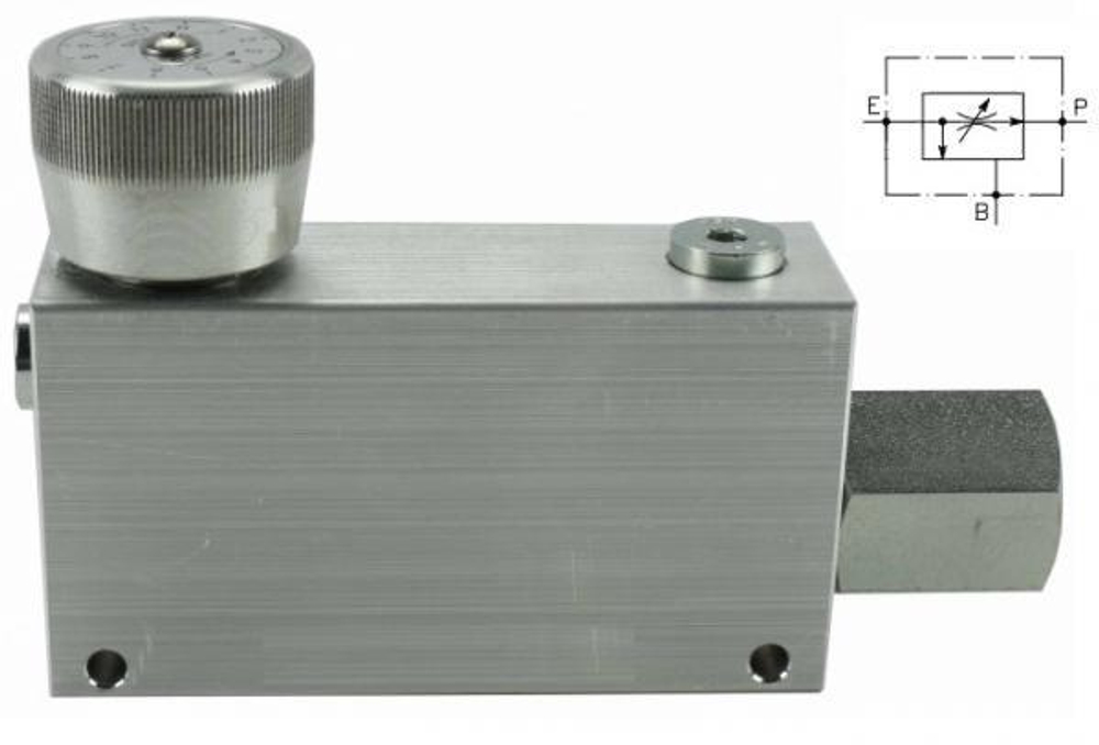 004.005.OZO трехлинейный регулятор расхода 1/2" DN8