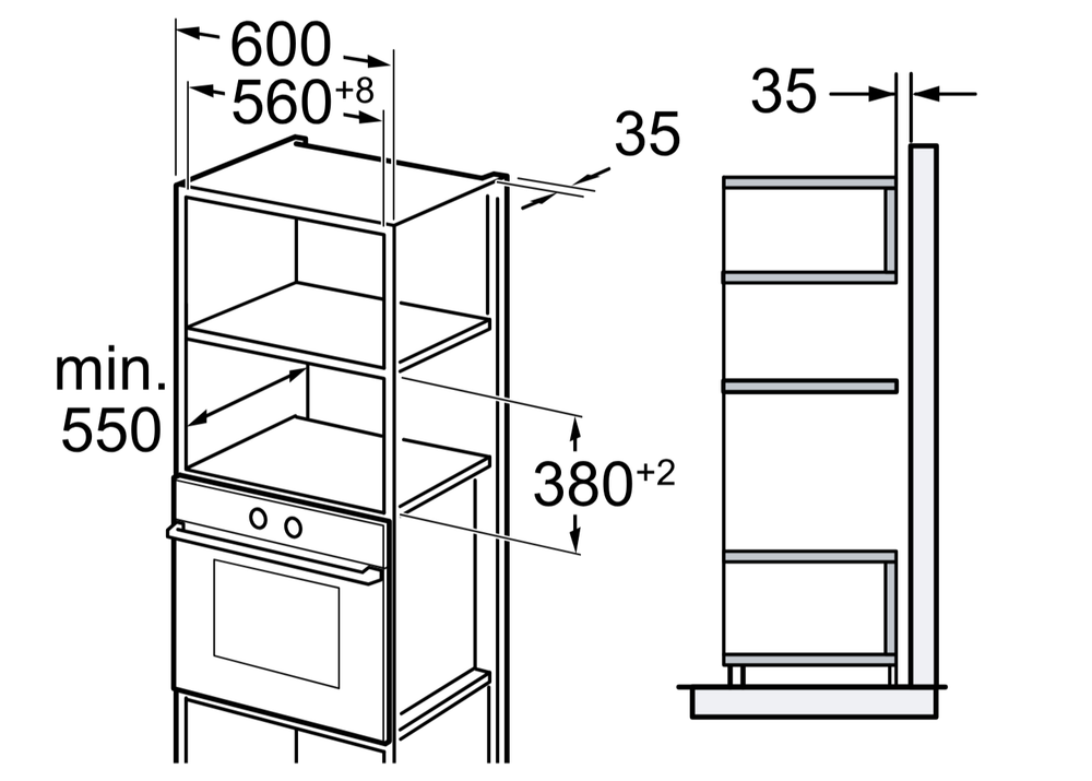 Встраиваемая микроволновая печь BOSCH BEL653MS3 Serie 2