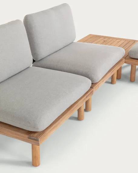 Комплект уличной мебели Viridis из массива акации, 2 кресла, 1 столик