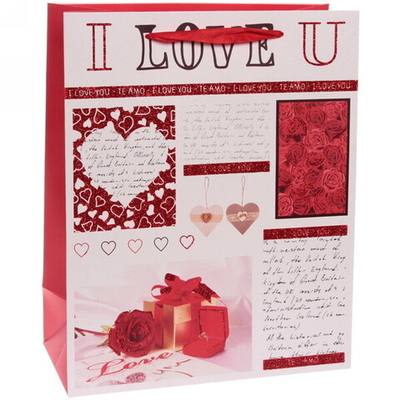 Пакет подарочный «Любовь» 32*26*12 см