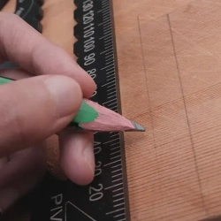 Линейка/угольник 260мм х 180мм, Алюминий