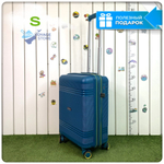 Маленький чемодан Mironpan-N, Бирюзовый, S с расширителем