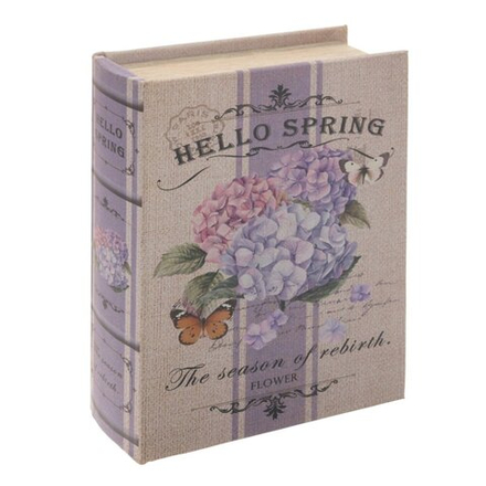 GAEM Шкатулка-книга с кодовым замком, L16 W7 H22,5 см