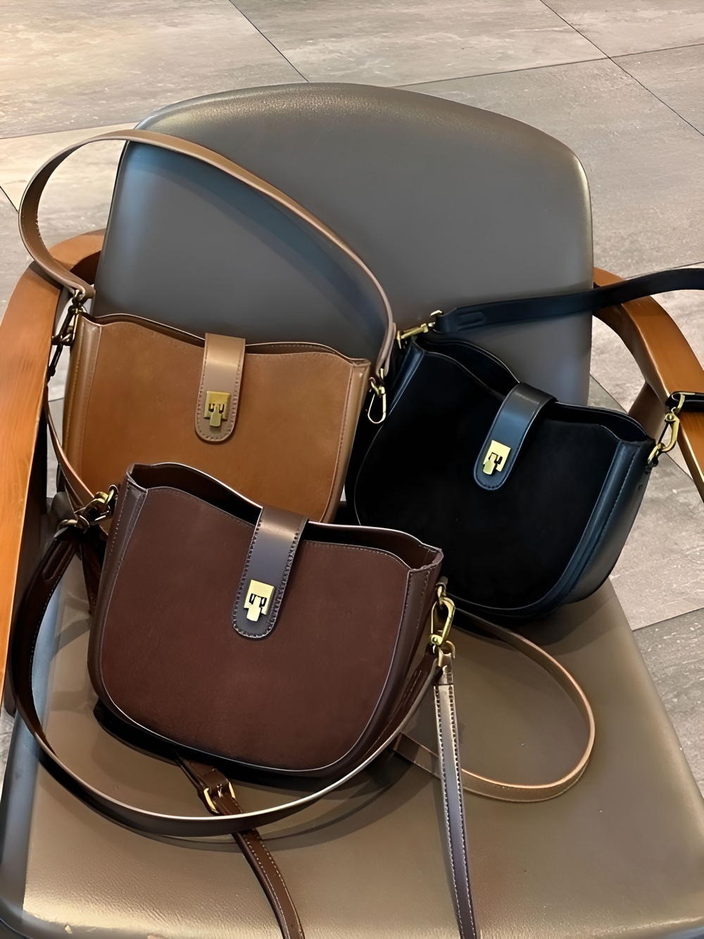 женская сумка на плечо из натуральной кожи